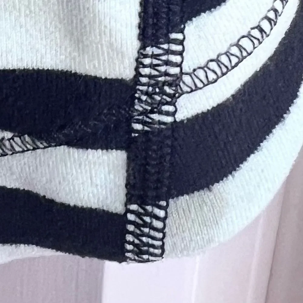 Lululemon Run Reflect Long Sleeve Top Size 2 Sea Stripe Mint Moment Black